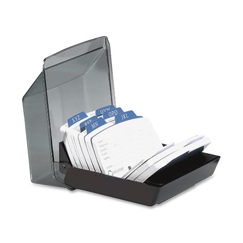 staples business card file holder.